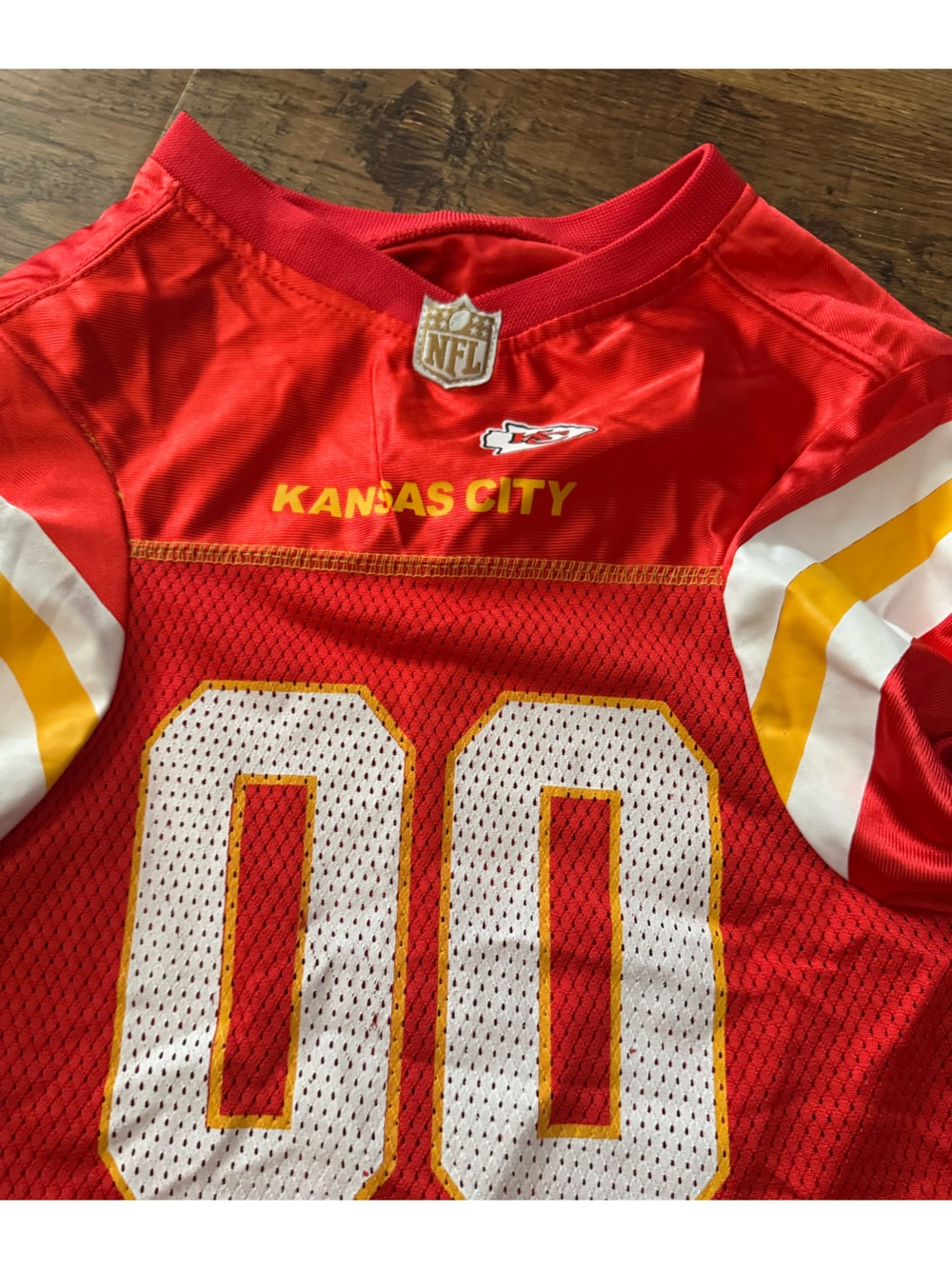 Kansas City Chiefs NFL DOG Jersey 00 Red XXL